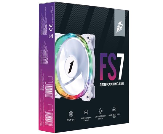 Кулер для корпуса 1stPlayer FS7 White (FS7-WH-1IN1), изображение 10 Кулер для корпуса 1stPlayer FS7 White (FS7-WH-1IN1), изображение 10
