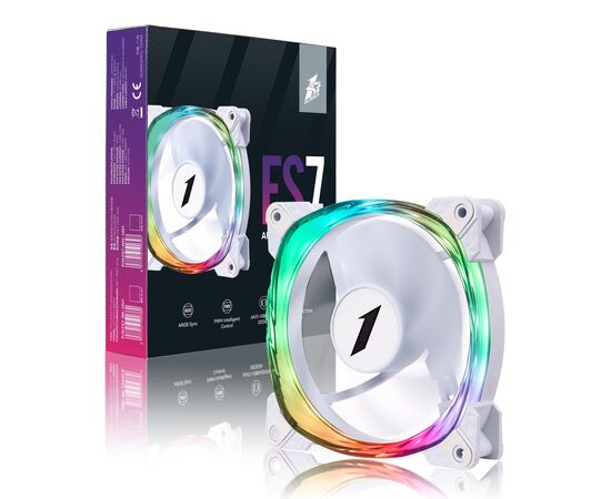 Кулер для корпуса 1stPlayer FS7 White (FS7-WH-1IN1), изображение 8 Кулер для корпуса 1stPlayer FS7 White (FS7-WH-1IN1), изображение 8