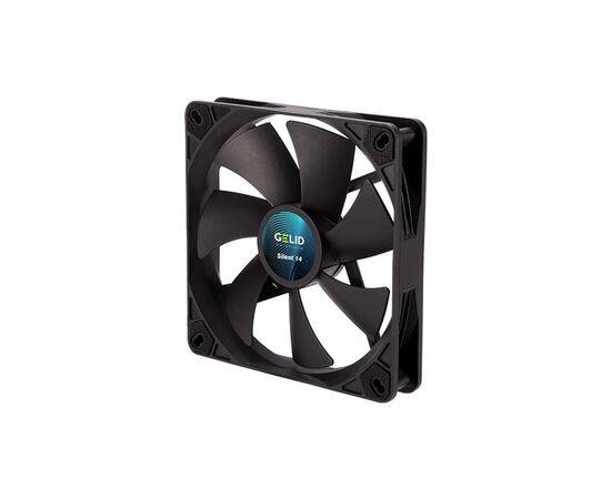 Кулер для корпуса Gelid Solutions Silent 14 Black 140 mm (FN-PX14-11), изображение 4 Кулер для корпуса Gelid Solutions Silent 14 Black 140 mm (FN-PX14-11), изображение 4