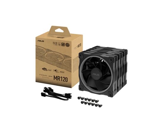 Кулер для корпуса ASUS PRIME MR120 REVERSE ARGB BLACK 3IN1 (90DA00L0-B09020), изображение 12 Кулер для корпуса ASUS PRIME MR120 REVERSE ARGB BLACK 3IN1 (90DA00L0-B09020), изображение 12