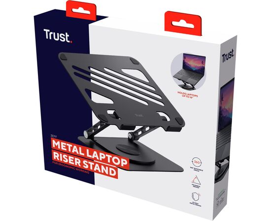 Подставка для ноутбука Trust Zeff Metal, до 16", gray (25482_TRUST), изображение 9 Подставка для ноутбука Trust Zeff Metal, до 16", gray (25482_TRUST), изображение 9