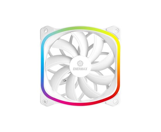 Кулер для корпуса Enermax SquA RGB White (UCSQARGB12P-W-SG), изображение 2 Кулер для корпуса Enermax SquA RGB White (UCSQARGB12P-W-SG), изображение 2