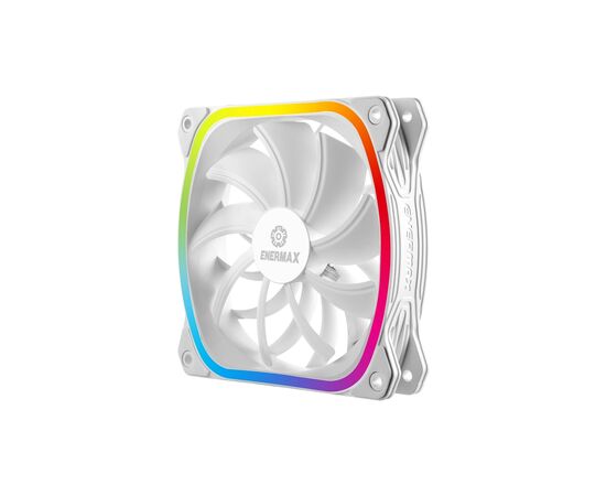 Кулер для корпуса Enermax SquA RGB White (UCSQARGB12P-W-SG), изображение 4 Кулер для корпуса Enermax SquA RGB White (UCSQARGB12P-W-SG), изображение 4
