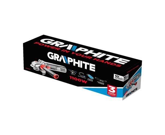Шлифовальная машина Graphite 125мм, 1100W, 11000об/мин, 2.7кг (59G110), изображение 5