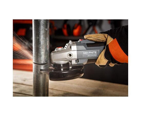 Шлифовальная машина Graphite Energy+ 18V, 125мм, 9200об/мин, 2.28кг (без АКБ и ЗУ) (58GE142), изображение 3 Шлифовальная машина Graphite Energy+ 18V, 125мм, 9200об/мин, 2.28кг (без АКБ и ЗУ) (58GE142), изображение 3