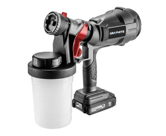 Краскопульт Graphite Energy+ 18V, 700мл/мин, 900мл (без АКБ и ЗУ) (58GE103), изображение 2 Краскопульт Graphite Energy+ 18V, 700мл/мин, 900мл (без АКБ и ЗУ) (58GE103), изображение 2