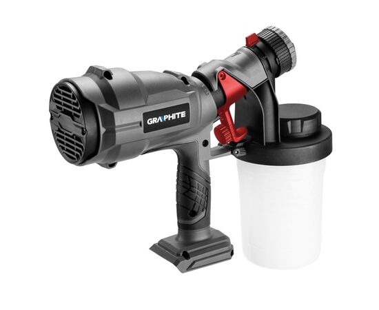 Краскопульт Graphite Energy+ 18V, 700мл/мин, 900мл (без АКБ и ЗУ) (58GE103), изображение 3 Краскопульт Graphite Energy+ 18V, 700мл/мин, 900мл (без АКБ и ЗУ) (58GE103), изображение 3