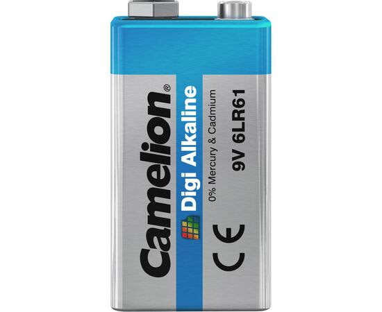 Батарейка Camelion Крона 6LR61 9V Digi Alkaline * 1 (6LR61-BP1DG), изображение 2 Батарейка Camelion Крона 6LR61 9V Digi Alkaline * 1 (6LR61-BP1DG), изображение 2