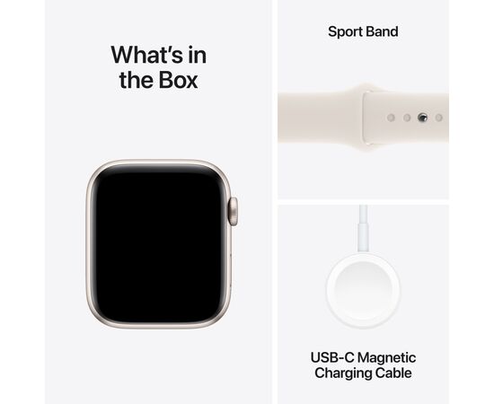 Смарт-часы Apple Watch SE GPS + Cellular 40mm Starlight Aluminium Case with Starlight Sport Band - S/M (MXGJ3QH/A), изображение 7