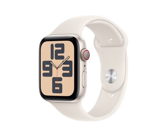 Смарт-годинник Apple Watch SE GPS + Cellular 40mm Starlight Aluminium Case with Starlight Sport Band - S/M (MXGJ3QH/A)