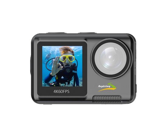 Экшн-камера Aspiring Repeat 4 ULTRA HD 4K DUAL SCREEN (86ASZE21PB), изображение 2 Экшн-камера Aspiring Repeat 4 ULTRA HD 4K DUAL SCREEN (86ASZE21PB), изображение 2