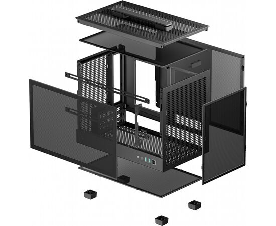 Корпус Deepcool CH160 Mesh Black (R-CH160-BKNMI0-G-1), изображение 10 Корпус Deepcool CH160 Mesh Black (R-CH160-BKNMI0-G-1), изображение 10