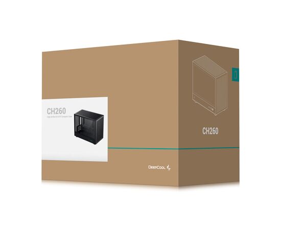 Корпус Deepcool CH260 Black (R-CH260-BKNGM0-G-1), изображение 12 Корпус Deepcool CH260 Black (R-CH260-BKNGM0-G-1), изображение 12