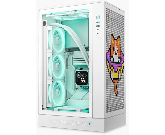 Корпус Deepcool CH270 Digital White (R-CH270-WHNDM0-G-1), изображение 11 Корпус Deepcool CH270 Digital White (R-CH270-WHNDM0-G-1), изображение 11