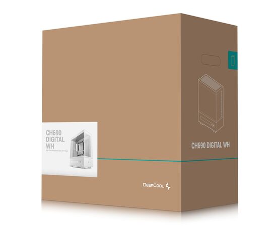 Корпус Deepcool CH690 Digital White (R-CH690-WHNNA0D-G-1), изображение 12 Корпус Deepcool CH690 Digital White (R-CH690-WHNNA0D-G-1), изображение 12