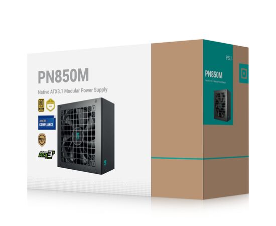 Блок питания Deepcool 850W PN850M GamerStorm (R-PN850M-FC0B-JGEU), изображение 9 Блок питания Deepcool 850W PN850M GamerStorm (R-PN850M-FC0B-JGEU), изображение 9