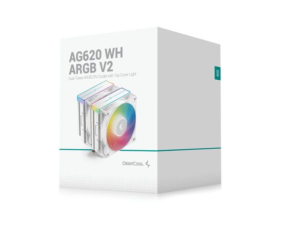 Кулер для корпуса Deepcool AG620 WH ARGB V2 (R-AG620-WHAMMN-GJD), изображение 10 Кулер для корпуса Deepcool AG620 WH ARGB V2 (R-AG620-WHAMMN-GJD), изображение 10