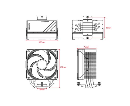 Кулер для корпуса ID-Cooling FROZN A410 SE ARGB, изображение 7 Кулер для корпуса ID-Cooling FROZN A410 SE ARGB, изображение 7