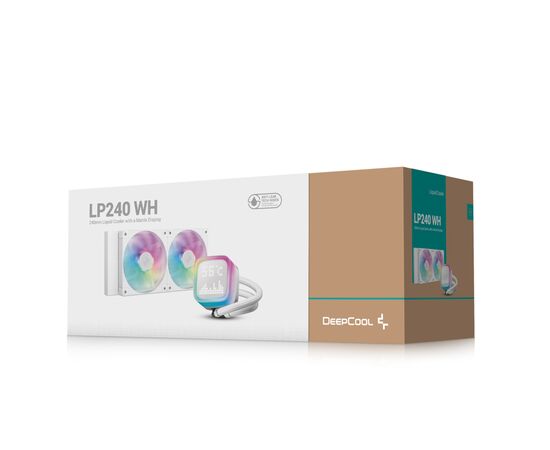 Система жидкостного охлаждения Deepcool LP240 ARGB White (R-LP240-WHMSMC-G-1), изображение 7 Система жидкостного охлаждения Deepcool LP240 ARGB White (R-LP240-WHMSMC-G-1), изображение 7