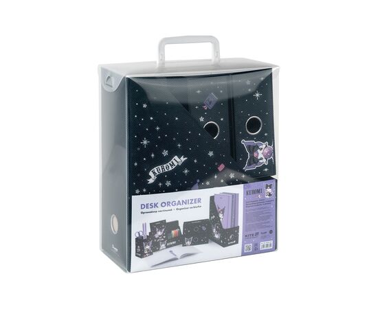 Настольный набор Kite Kuromi 4 предмета, картон (HK25-357), изображение 2 Настольный набор Kite Kuromi 4 предмета, картон (HK25-357), изображение 2