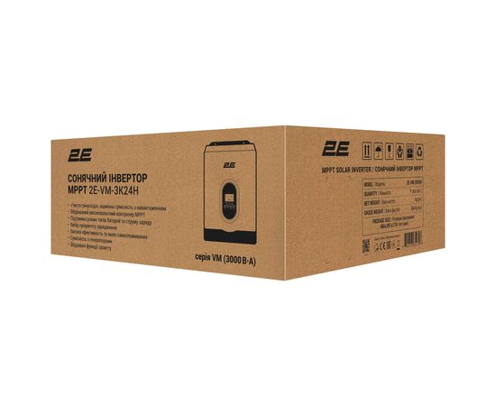 Солнечный инвертор 2E VM-3K24H 3000VA/2700W, 24V, Hi-Voltage (2E-VM-3K24H), изображение 8 Солнечный инвертор 2E VM-3K24H 3000VA/2700W, 24V, Hi-Voltage (2E-VM-3K24H), изображение 8