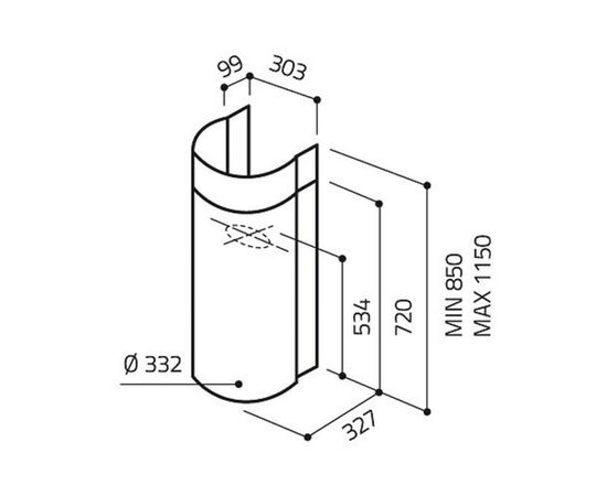 Витяжка кухонна Elica STONE IX/A/33, зображення 3 Витяжка кухонна Elica STONE IX/A/33, зображення 3