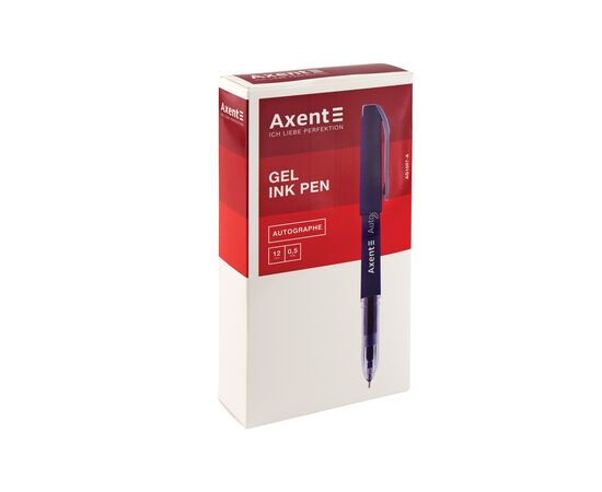 Ручка гелевая Axent Autographe 0.5 мм Синяя (AG1007-02-A), изображение 2 Ручка гелевая Axent Autographe 0.5 мм Синяя (AG1007-02-A), изображение 2