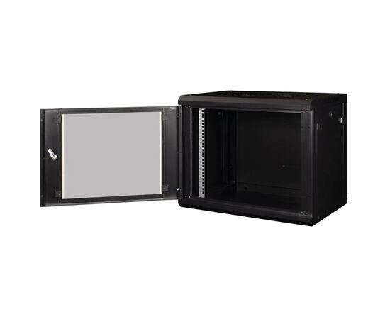 Шкаф настенный Hypernet 9U 19" 600x450 ProLine (PL-WMNC-9U-BLACK), изображение 4 Шкаф настенный Hypernet 9U 19" 600x450 ProLine (PL-WMNC-9U-BLACK), изображение 4