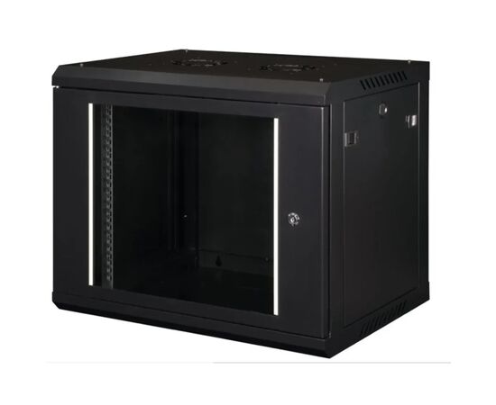 Шафа настінна Hypernet 9U 19" 600x450 ProLine (PL-WMNC-9U-BLACK)