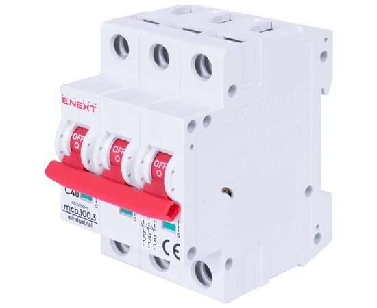 Автоматический выключатель E.NEXT 3-п e.industrial.mcb. 40А C ( 10кА) (i0180025)