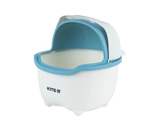 Кошик для паперів Kite Настільний контейнер для сміття, біло-блакитний (K24-009-6), зображення 3