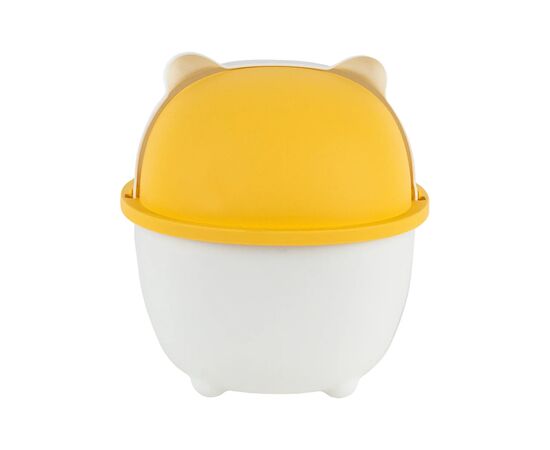 Корзина для бумаг Kite Настольный контейнер для мусора, бело-оранжевый (K24-009-8), изображение 2 Корзина для бумаг Kite Настольный контейнер для мусора, бело-оранжевый (K24-009-8), изображение 2