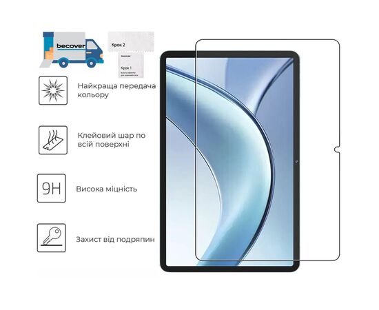 Скло захисне BeCover Doogee Tab E3 Plus 12.0 (713714), зображення 2 Скло захисне BeCover Doogee Tab E3 Plus 12.0 (713714), зображення 2