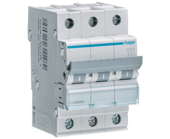 Автоматический выключатель Hager 3-п. C 20A (6kA) 3M (A) (MCN320)