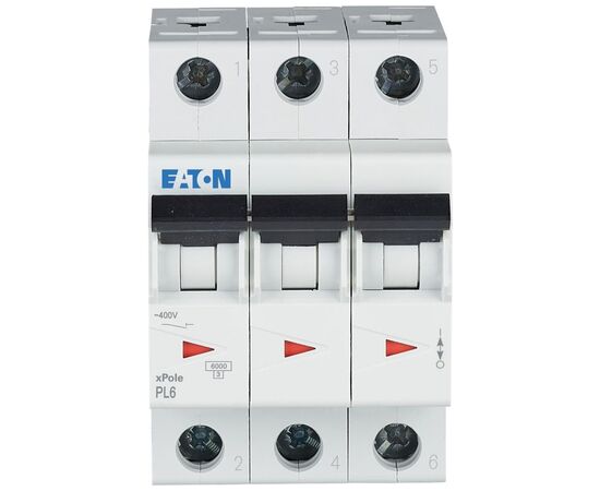 Автоматический выключатель Eaton 3-п. М3 С 10А PL6 6кА, изображение 2