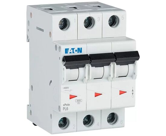 Автоматический выключатель Eaton 3-п. М3 С 20А PL6 6кА