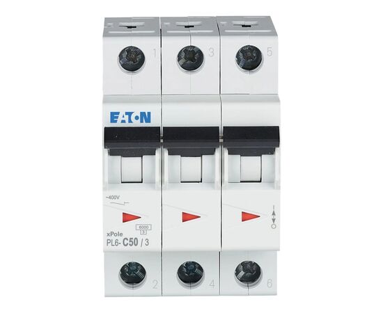 Автоматический выключатель Eaton 3-п. М3 С 50А PL6 6кА, изображение 2