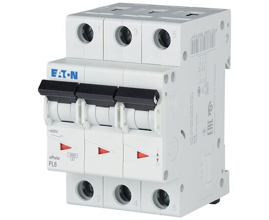 Автоматический выключатель Eaton 3-п. М3 С 63А PL6 6кА, изображение 3