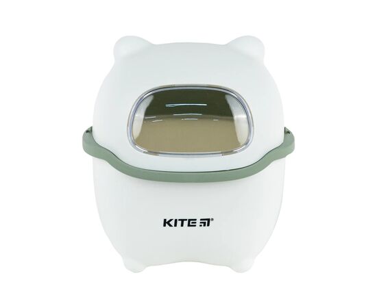 Корзина для бумаг Kite Настольный мусорный контейнер, бело-зеленый (K24-009-7)