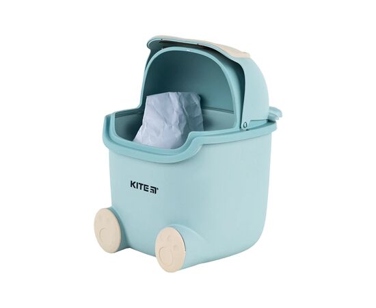 Корзина для бумаг Kite Настольный мусорный контейнер, голубой (K24-009-4), изображение 4 Корзина для бумаг Kite Настольный мусорный контейнер, голубой (K24-009-4), изображение 4