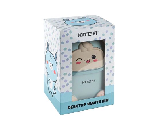 Корзина для бумаг Kite Настольный мусорный контейнер, голубой (K24-009-4), изображение 5 Корзина для бумаг Kite Настольный мусорный контейнер, голубой (K24-009-4), изображение 5