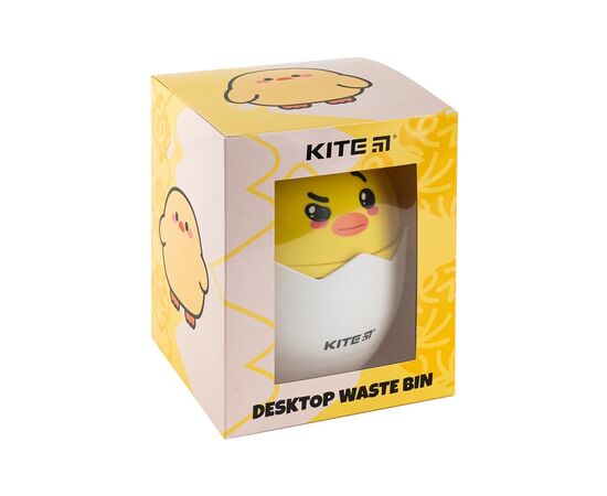 Корзина для бумаг Kite Настольный контейнер для мусора, желтый (K24-009-3), изображение 5 Корзина для бумаг Kite Настольный контейнер для мусора, желтый (K24-009-3), изображение 5