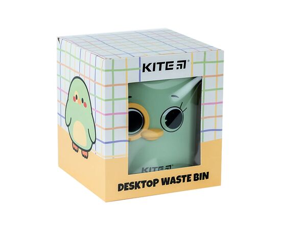 Корзина для бумаг Kite Настольный мусорный контейнер, зеленый (K24-011-1), изображение 5 Корзина для бумаг Kite Настольный мусорный контейнер, зеленый (K24-011-1), изображение 5