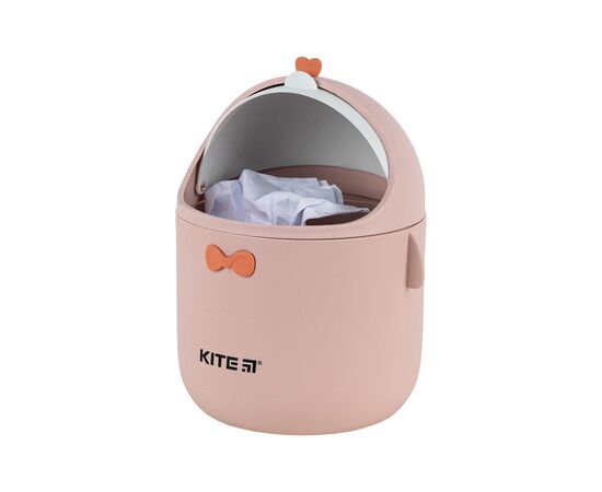 Кошик для паперів Kite Настільний контейнер для сміття, персиковий (K24-010-2), зображення 4 Кошик для паперів Kite Настільний контейнер для сміття, персиковий (K24-010-2), зображення 4