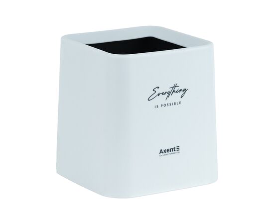 Кошик для паперів Axent Настільний контейнер для сміття, квадратний, білий (2132-21-A), зображення 2 Кошик для паперів Axent Настільний контейнер для сміття, квадратний, білий (2132-21-A), зображення 2