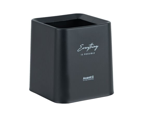 Кошик для паперів Axent Настільний контейнер для сміття, квадратний, чорний (2132-01-A), зображення 2 Кошик для паперів Axent Настільний контейнер для сміття, квадратний, чорний (2132-01-A), зображення 2