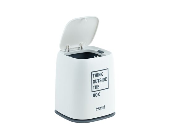Кошик для паперів Axent Настільний контейнер для сміття, прямокутний, білий (2133-21-A), зображення 5 Кошик для паперів Axent Настільний контейнер для сміття, прямокутний, білий (2133-21-A), зображення 5