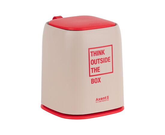 Кошик для паперів Axent Настільний контейнер для сміття, прямокутний, персиковий (2133-42-A), зображення 2