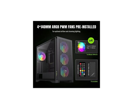 Корпус Gamemax LEADER 2 BK, изображение 7 Корпус Gamemax LEADER 2 BK, изображение 7