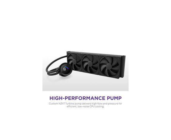 Система жидкостного охлаждения NZXT Kraken Plus V2 360mm AIO liquid cooler w/Displ (RL-KN360-B2), изображение 2 Система жидкостного охлаждения NZXT Kraken Plus V2 360mm AIO liquid cooler w/Displ (RL-KN360-B2), изображение 2